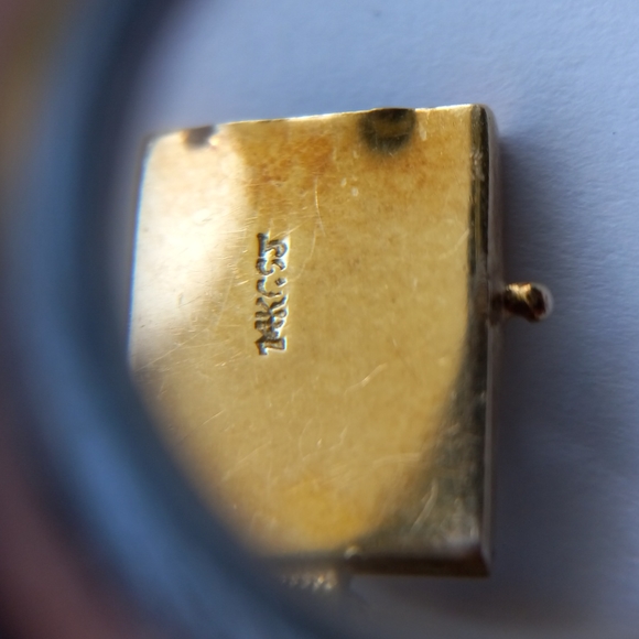 14 KT GOLD Bracelet Solid and JADE Multi-Color Flex Links  Estate Size Medium - Picture 9 of 11